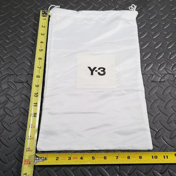 Adidas Y-3 White Satin Rectangle Shoes Dust Cover Bag 15" X 10" inch—1 Pair - Picture 2 of 4